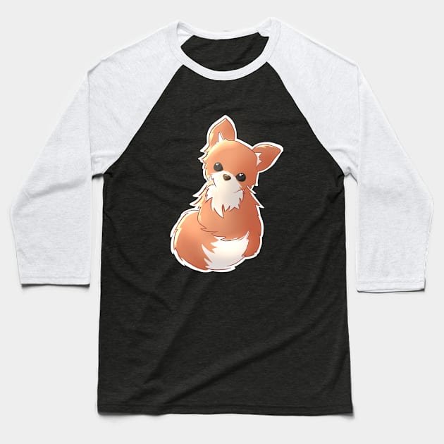 Cute Forest Fox Friend Baseball T-Shirt by FortuneDesigns